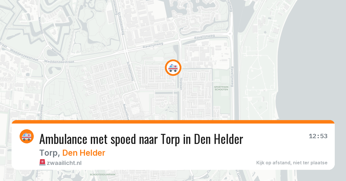 Ambulance met spoed naar Torp in Den Helder — 26 jan 2026