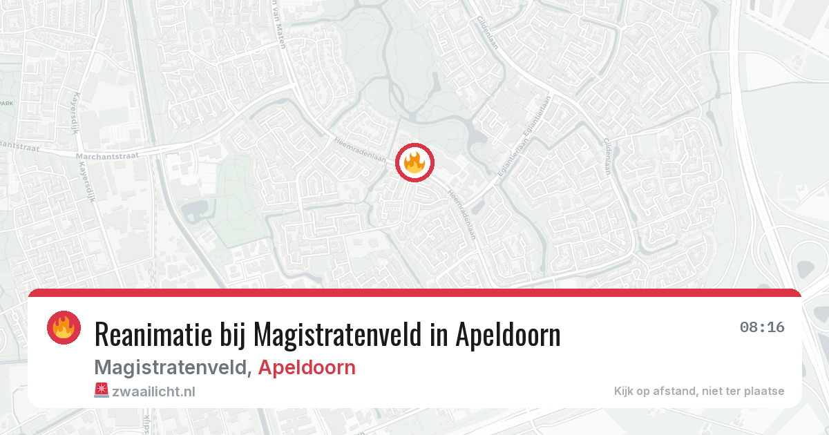 Reanimatie bij Magistratenveld in Apeldoorn — 31 mei 2026