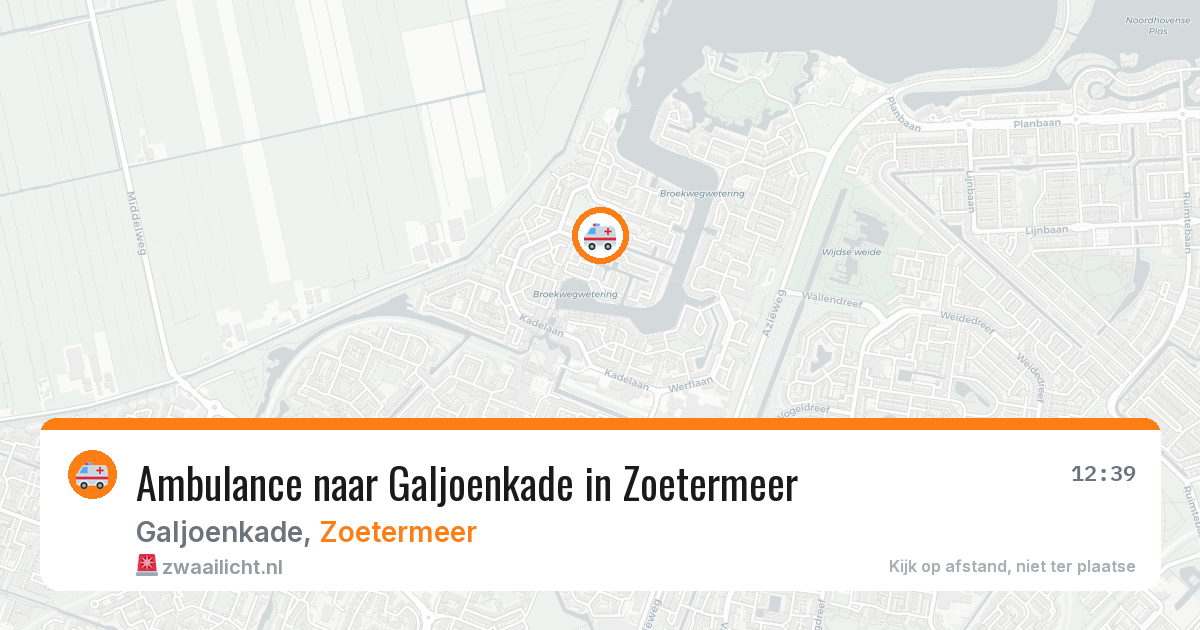 Ambulance naar Galjoenkade in Zoetermeer — 19 mei 2026
