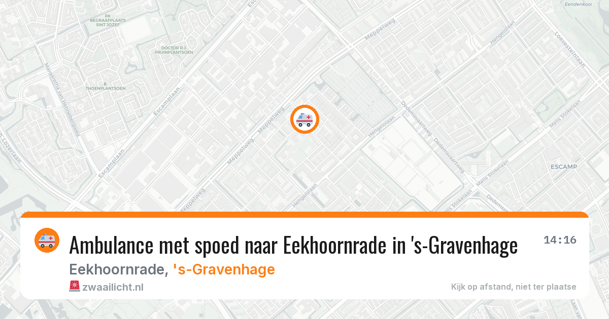 Ambulance met spoed naar Eekhoornrade in 's-Gravenhage — 2 mei 2026