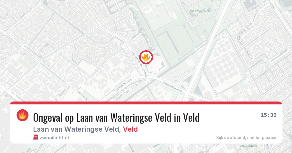 Ongeval op Laan van Wateringse Veld in Veld — 9 jul 2026