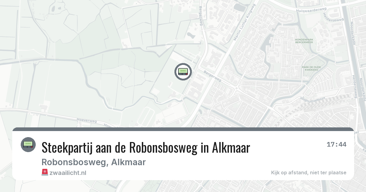 Steekpartij aan de Robonsbosweg in Alkmaar — 28 feb 2026
