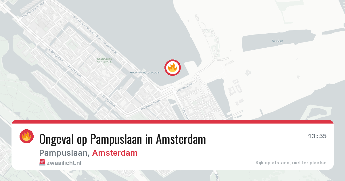 Ongeval op Pampuslaan in Amsterdam — 23 apr 2026