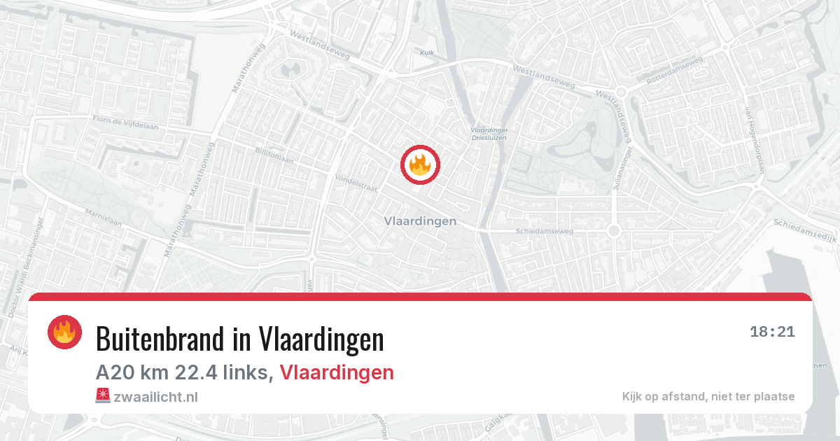 Buitenbrand in Vlaardingen — 16 jun 2026