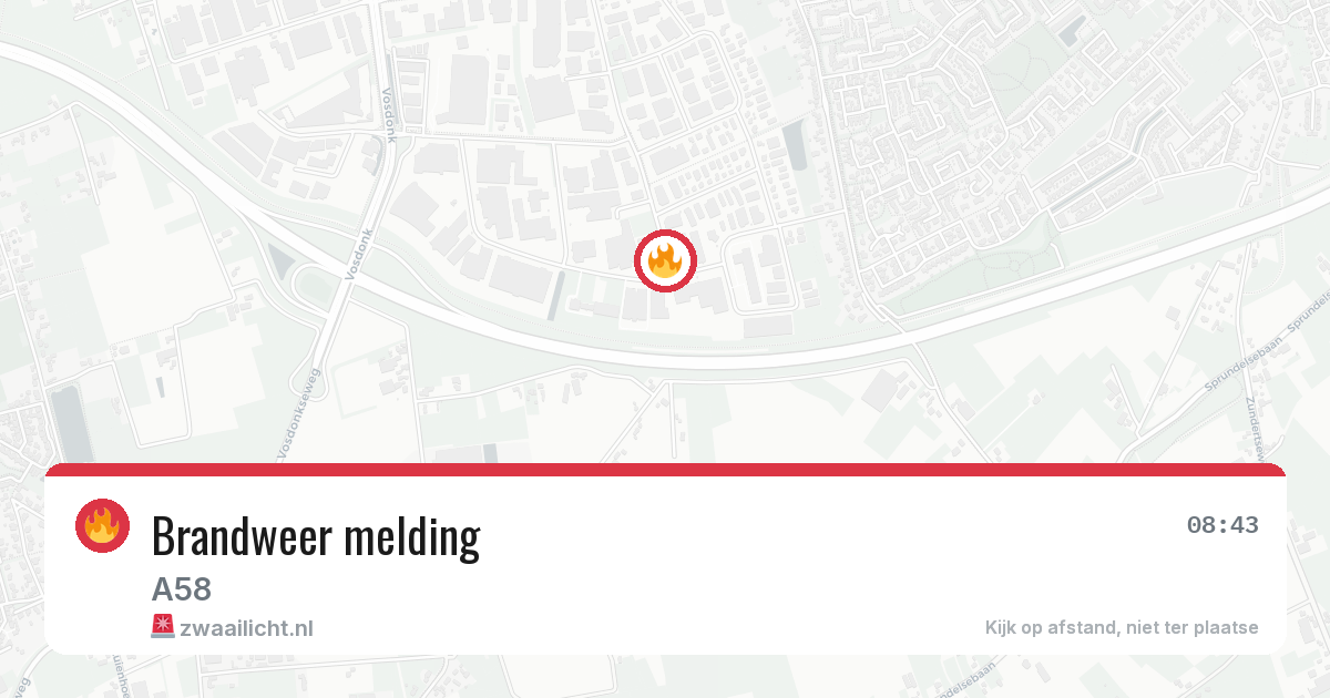 Brandweer melding — 16 apr 2026