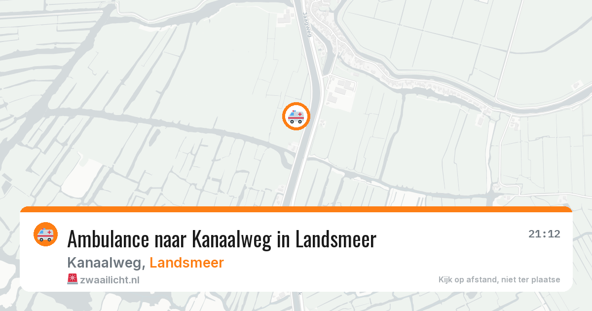 Ambulance naar Kanaalweg in Landsmeer — 7 aug 2026