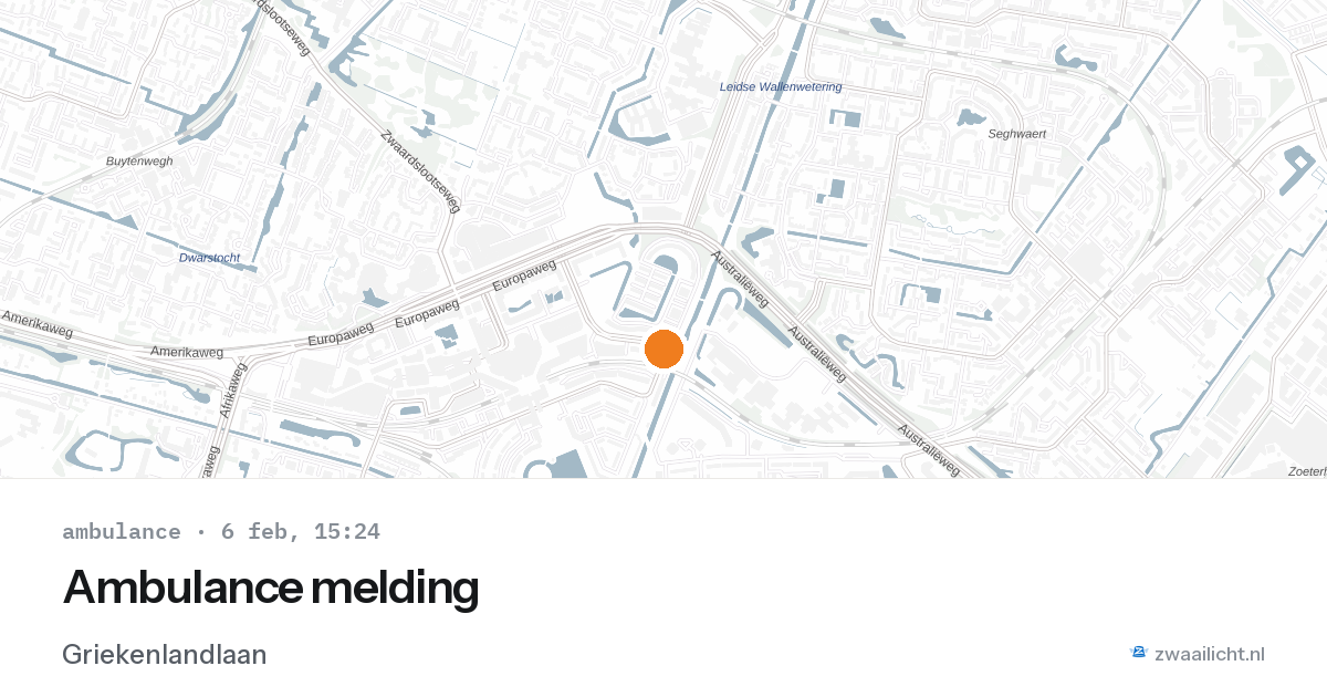 Ambulance melding — 6 feb 2026