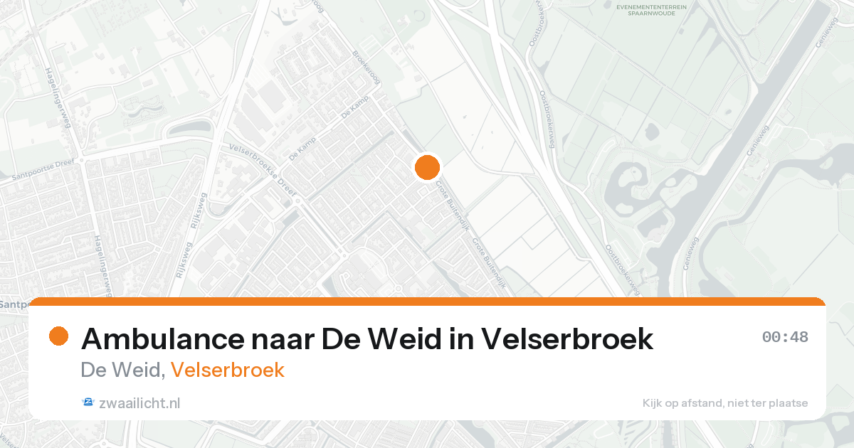 Ambulance naar De Weid in Velserbroek — 7 feb 2026
