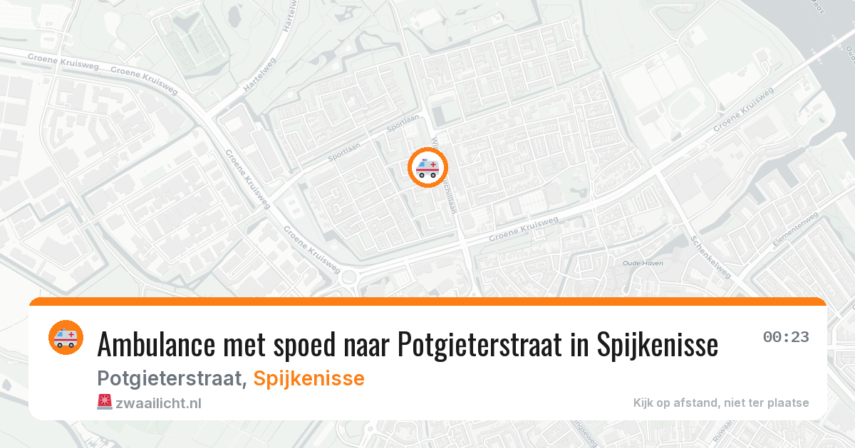 Ambulance met spoed naar Potgieterstraat in Spijkenisse — 28 jan 2026