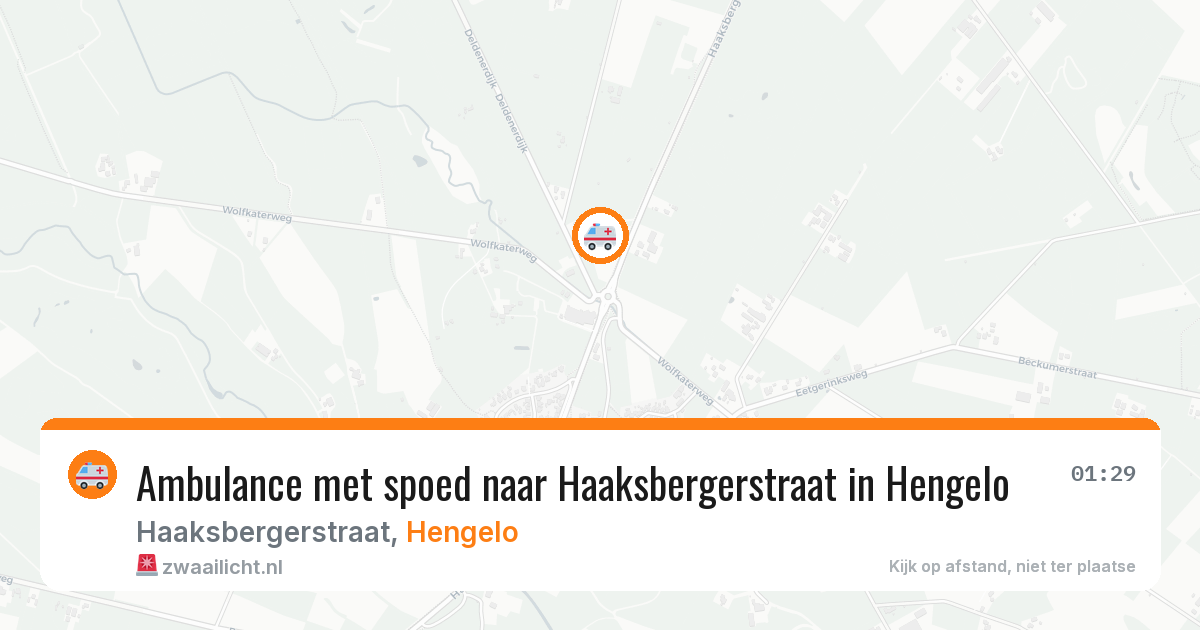 Ambulance met spoed naar Haaksbergerstraat in Hengelo — 22 mei 2026