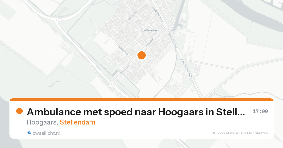Ambulance met spoed naar Hoogaars in Stellendam — 30 jan 2026