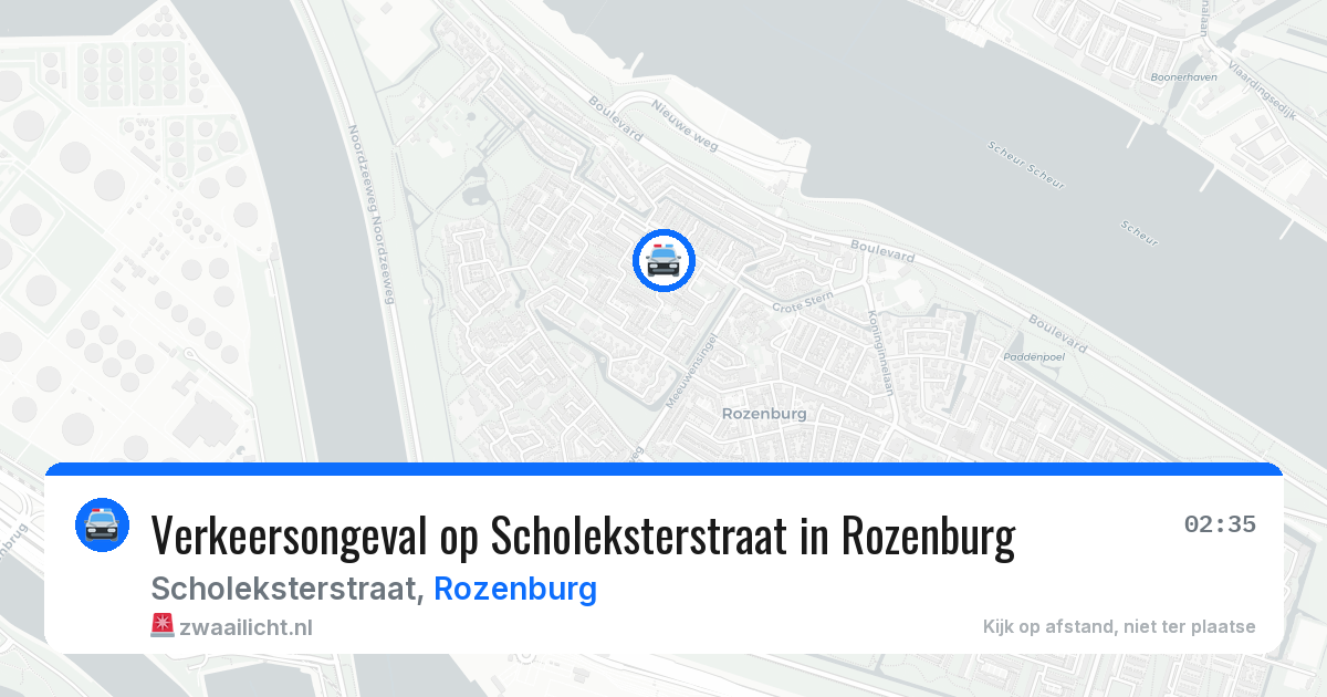Verkeersongeval op Scholeksterstraat in Rozenburg — 20 jun 2026