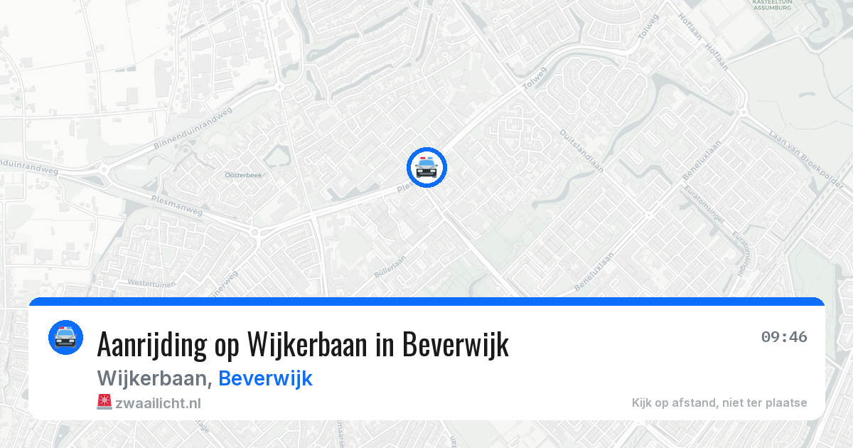 Aanrijding op Wijkerbaan in Beverwijk — 4 jun 2026
