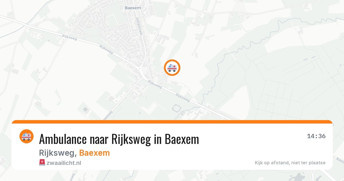 Ambulance naar Rijksweg in Baexem — 16 jun 2026