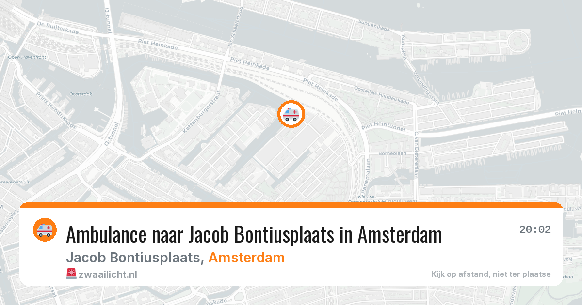 Ambulance naar Jacob Bontiusplaats in Amsterdam — 5 jun 2026