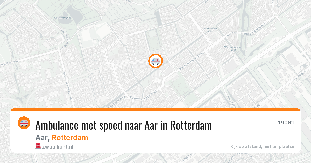 Ambulance met spoed naar Aar in Rotterdam — 12 aug 2026