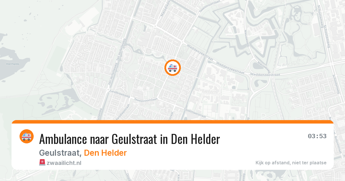 Ambulance naar Geulstraat in Den Helder — 29 jan 2026