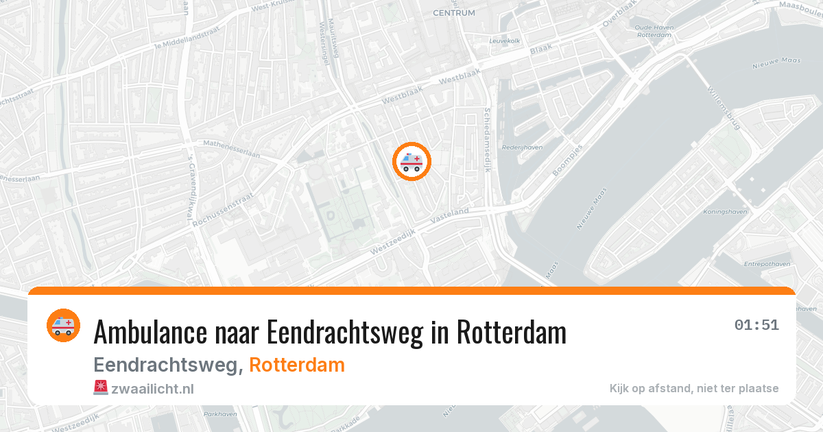 Ambulance naar Eendrachtsweg in Rotterdam — 12 jun 2026