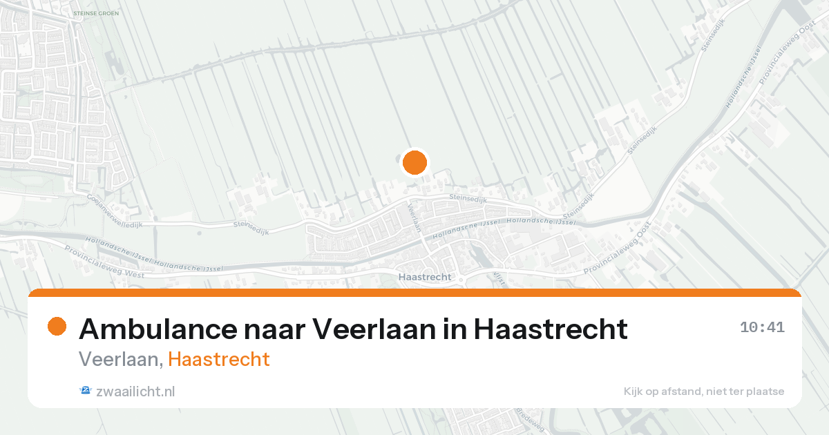 Ambulance naar Veerlaan in Haastrecht — 12 mrt 2026