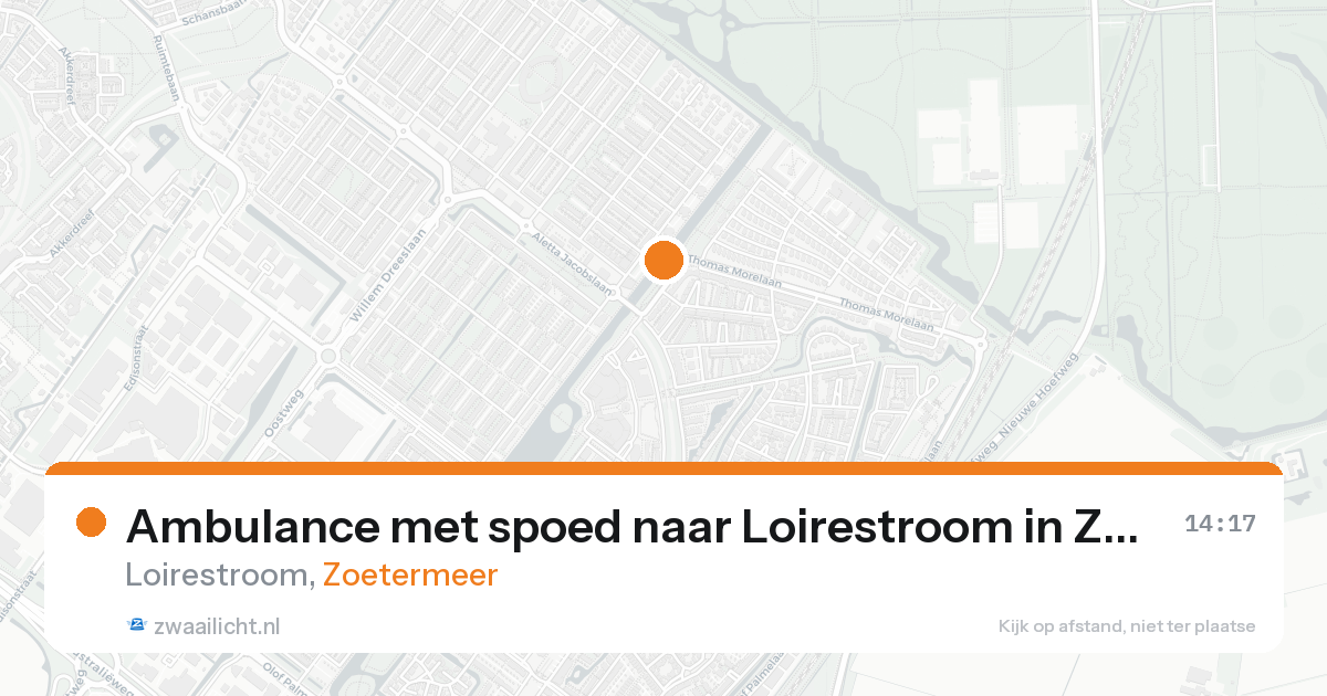 Ambulance met spoed naar Loirestroom in Zoetermeer — 23 aug 2026
