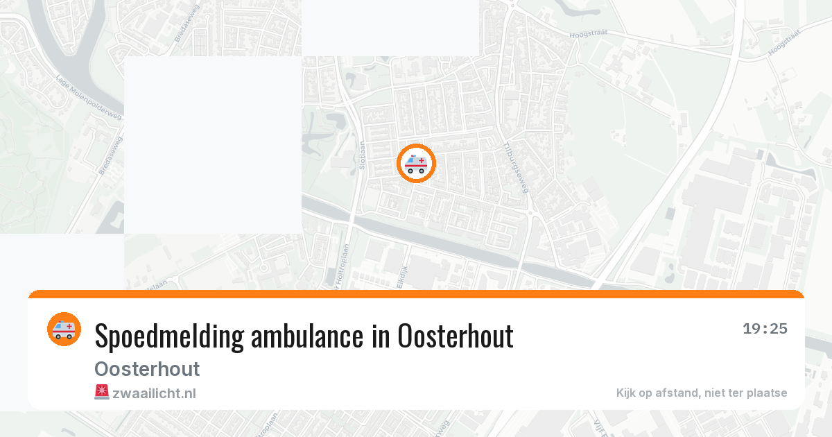 Spoedmelding ambulance in Oosterhout — 30 mei 2026
