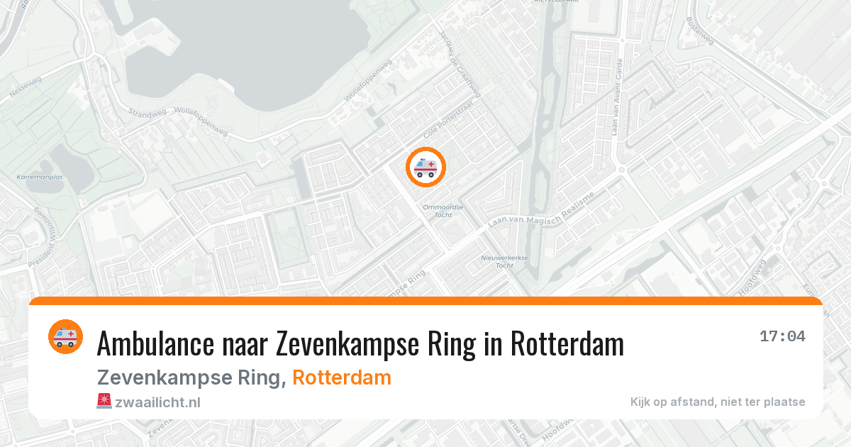 Ambulance naar Zevenkampse Ring in Rotterdam — 29 jun 2026