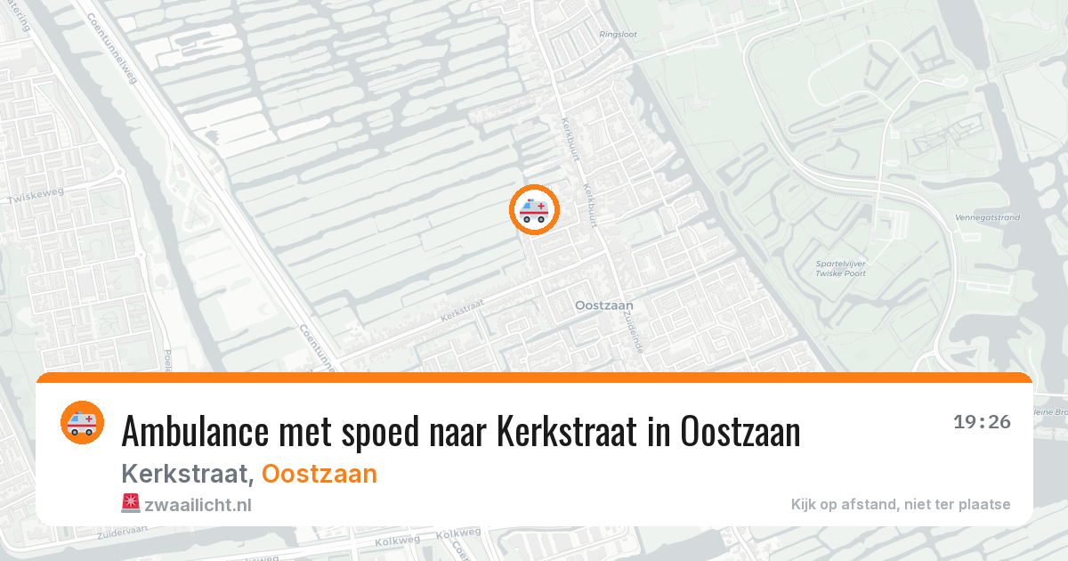 Ambulance met spoed naar Kerkstraat in Oostzaan — 28 jan 2026