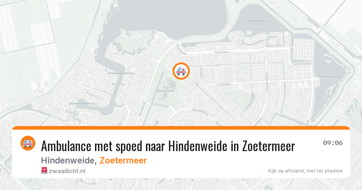Ambulance met spoed naar Hindenweide in Zoetermeer — 19 mrt 2026