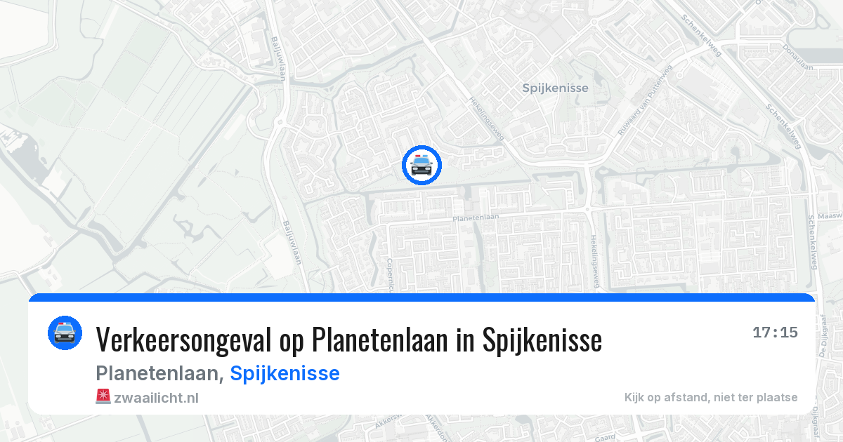 Verkeersongeval op Planetenlaan in Spijkenisse — 7 apr 2026