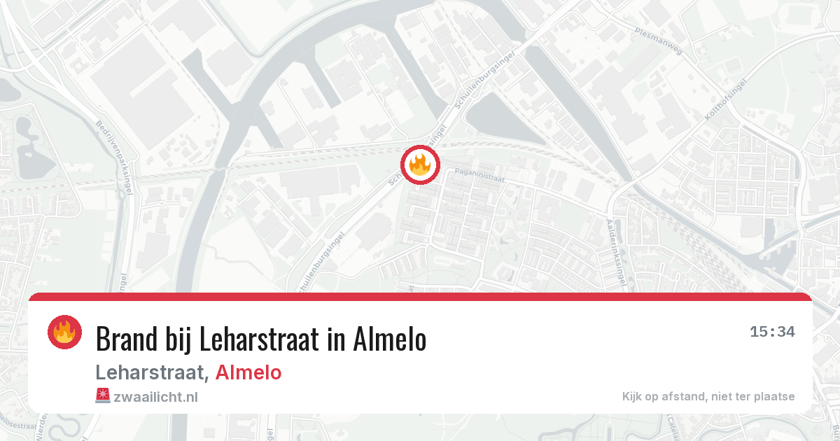 Brand bij Leharstraat in Almelo — 9 jul 2026