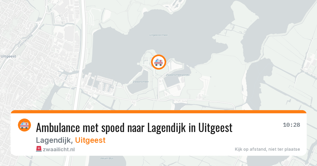 Ambulance met spoed naar Lagendijk in Uitgeest — 2 jun 2026