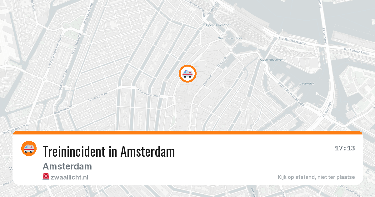Treinincident in Amsterdam — 7 apr 2026