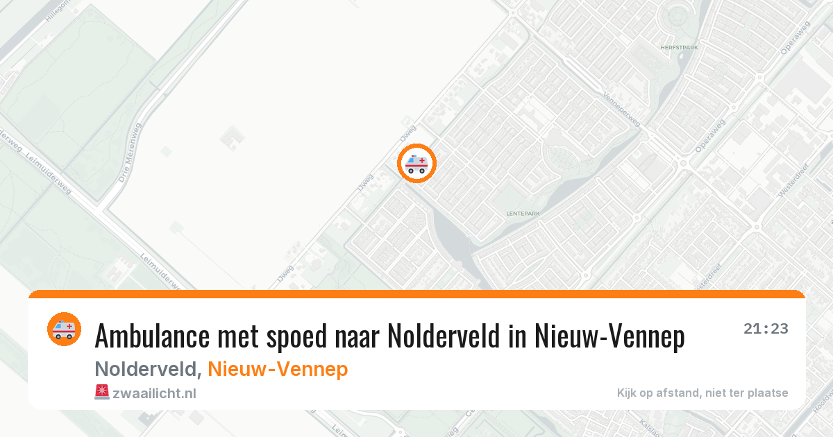 Ambulance met spoed naar Nolderveld in Nieuw-Vennep — 21 jan 2026