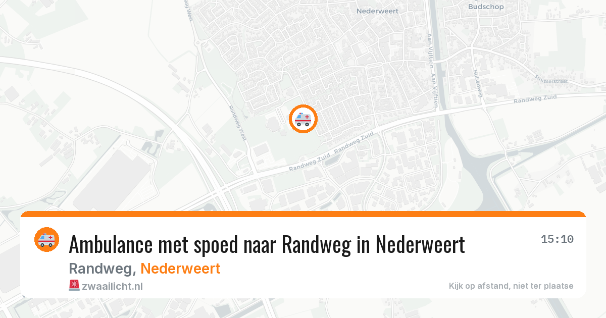 Ambulance met spoed naar Randweg in Nederweert — 7 jul 2026