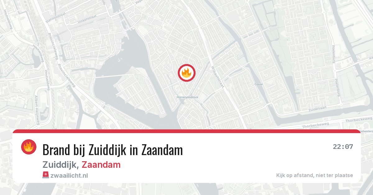 Brand bij Zuiddijk in Zaandam — 8 jun 2026