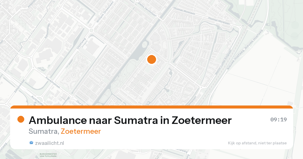 Ambulance naar Sumatra in Zoetermeer — 25 aug 2026