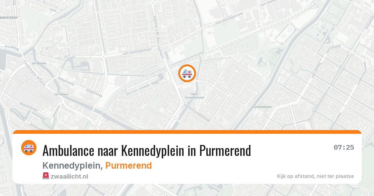 Ambulance naar Kennedyplein in Purmerend — 5 mei 2026