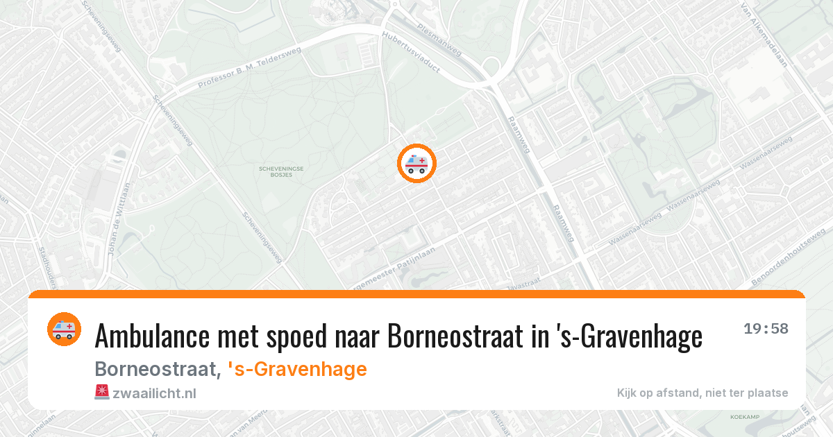 Ambulance met spoed naar Borneostraat in 's-Gravenhage — 30 jun 2026