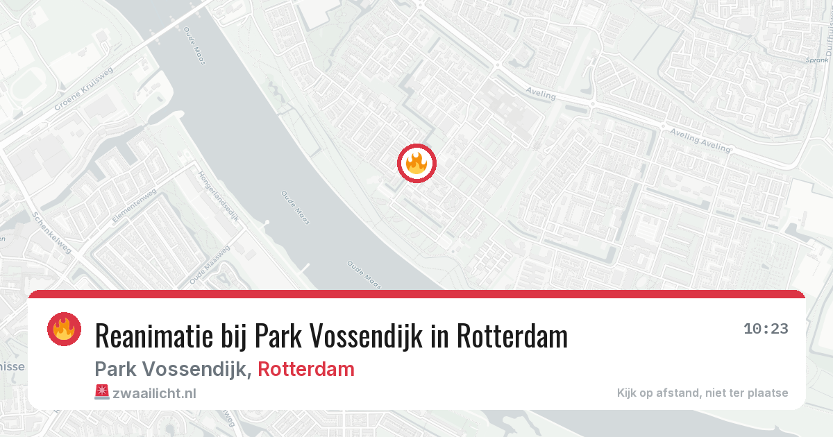 Reanimatie bij Park Vossendijk in Rotterdam — 9 jul 2026
