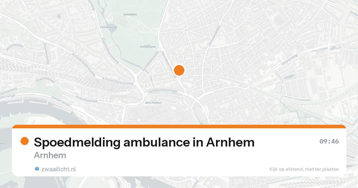 Spoedmelding ambulance in Arnhem — 5 mei 2026