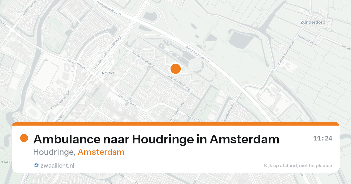 Ambulance naar Houdringe in Amsterdam — 17 aug 2026