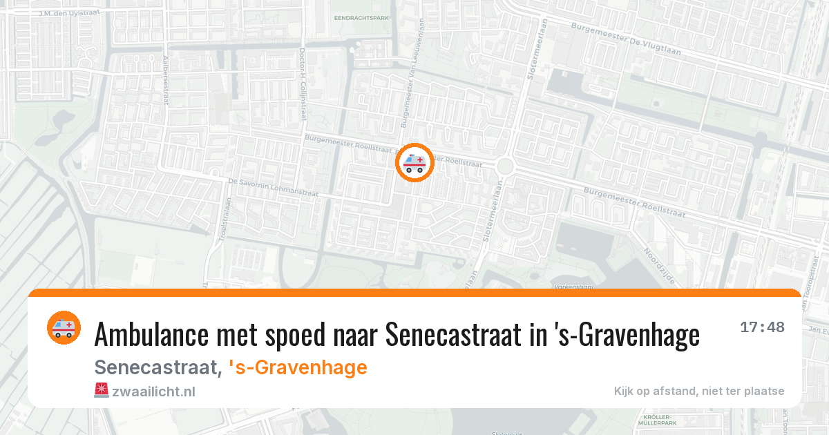 Ambulance met spoed naar Senecastraat in 's-Gravenhage — 28 mrt 2026