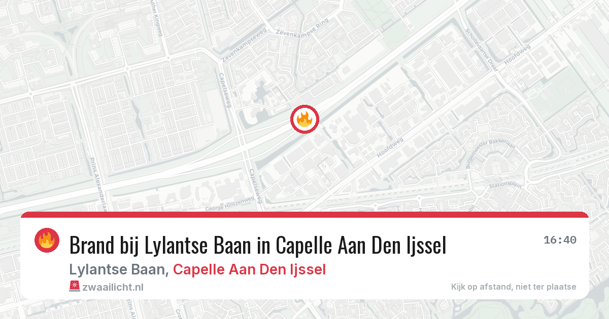 Brand bij Lylantse Baan in Capelle Aan Den Ijssel — 27 jul 2026