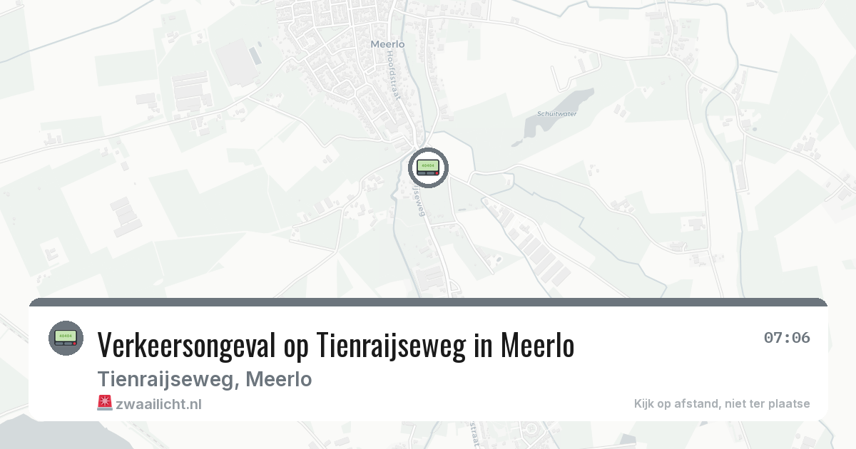 Verkeersongeval op Tienraijseweg in Meerlo — 5 feb 2026