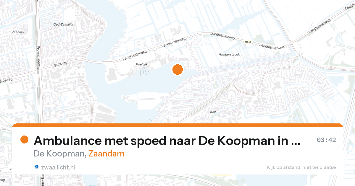 Ambulance met spoed naar De Koopman in Zaandam — 7 feb 2026