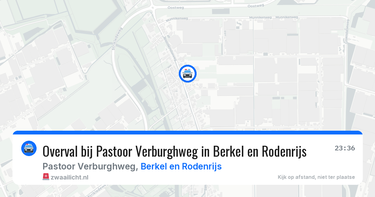 Overval bij Pastoor Verburghweg in Berkel en Rodenrijs — 13 apr 2026
