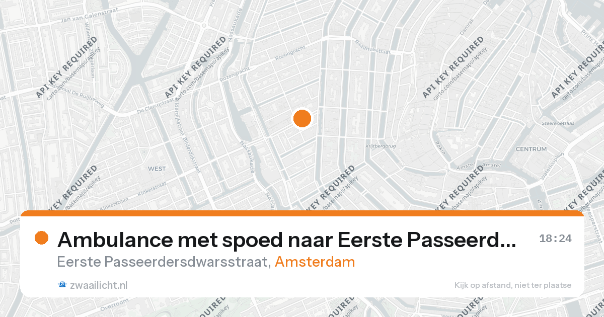Ambulance met spoed naar Eerste Passeerdersdwarsstraat in Amsterdam — 26 aug 2026