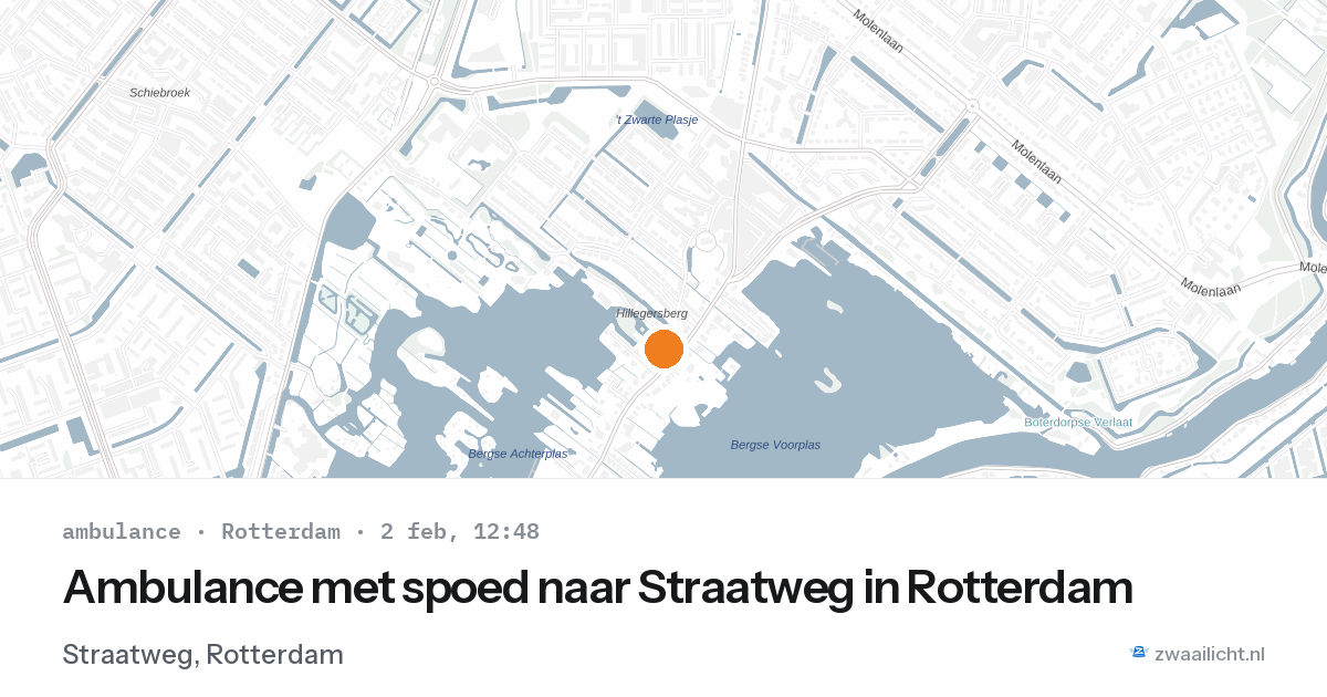 Ambulance met spoed naar Straatweg in Rotterdam — 2 feb 2026