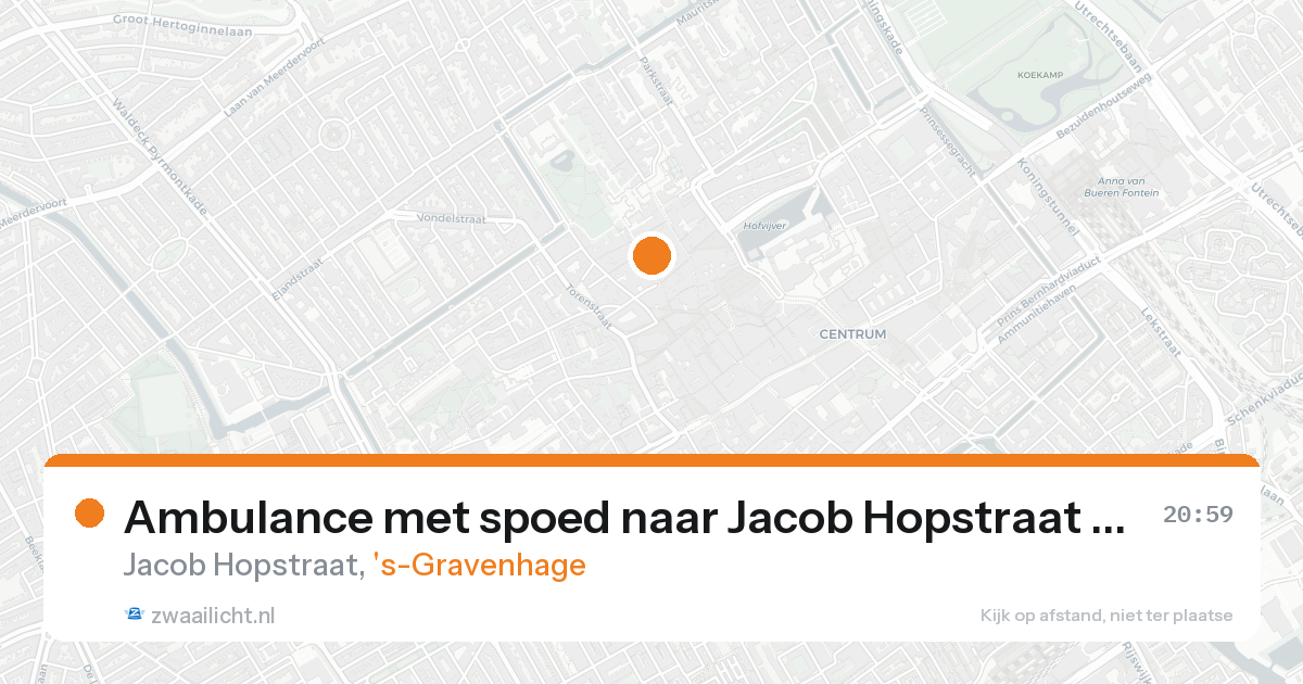 Ambulance met spoed naar Jacob Hopstraat in 's-Gravenhage — 30 jan 2026