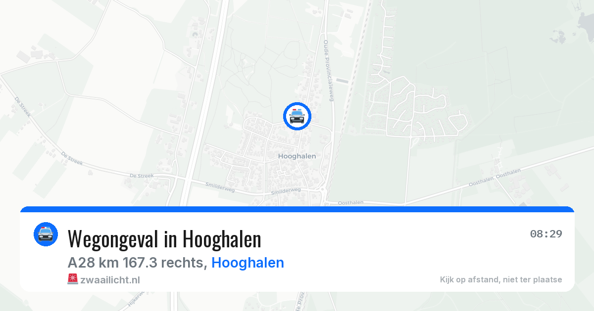 Wegongeval in Hooghalen — 14 apr 2026
